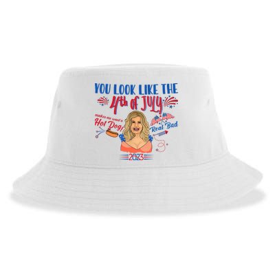 You Look Like 4th Of July Makes Me Want A Hot Dog Real Bad Sustainable Bucket Hat