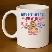 You Look Like 4th Of July Makes Me Want A Hot Dog Real Bad 11oz C Handle Ceramic Mug