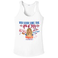 You Look Like 4th Of July Makes Me Want A Hot Dog Real Bad Ladies PosiCharge Competitor Racerback Tank
