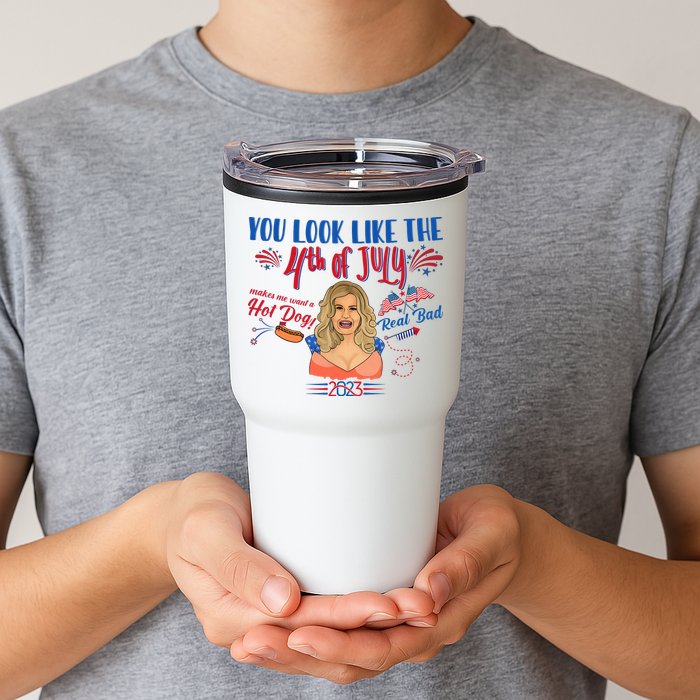 You Look Like 4th Of July Makes Me Want A Hot Dog Real Bad Tumbler