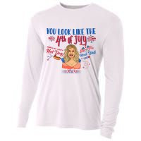You Look Like 4th Of July Makes Me Want A Hot Dog Real Bad Cooling Performance Long Sleeve Crew