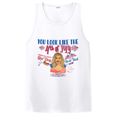 You Look Like 4th Of July Makes Me Want A Hot Dog Real Bad PosiCharge Competitor Tank