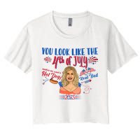 You Look Like 4th Of July Makes Me Want A Hot Dog Real Bad Crop Top