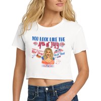 You Look Like 4th Of July Makes Me Want A Hot Dog Real Bad Crop Top