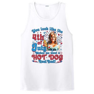 You Look Like 4th Of July Makes Me Want A Hotdog Real Bad PosiCharge Competitor Tank