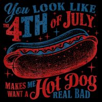 You Look Like The 4th Of July Makes Me Want A Hot Dog Real Bad 16 in Basic Backpack