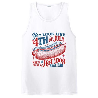 You Look Like The 4th Of July Makes Me Want A Hot Dog Real Bad PosiCharge Competitor Tank