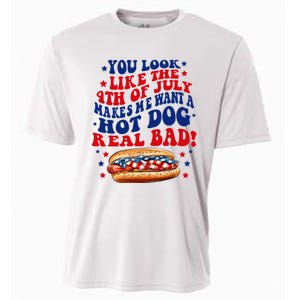 You Look Like The 4th Of July Makes Me Want A Hotdog Real Bad America Cooling Performance Crew T-Shirt