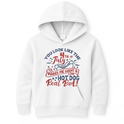 You Look Like The 4th July Makes Me Want A Hot Dog Real Bad Kids Hoodie