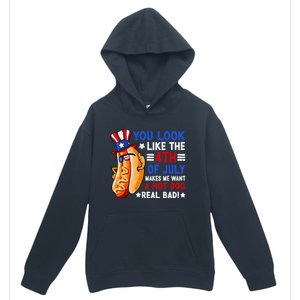 You Look Like The 4th Of July Makes Me Want A Hotdog Real Bad America Urban Pullover Hoodie