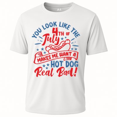 You Look Like 4th Of July Makes Me Want A Hot Dog Real Bad Performance Shirt