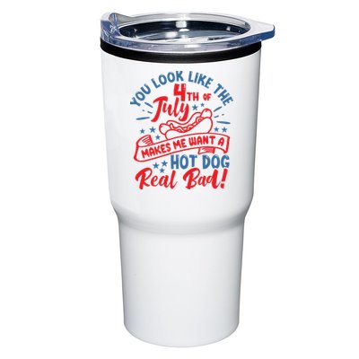 You Look Like 4th Of July Makes Me Want A Hot Dog Real Bad Tumbler