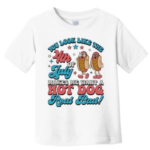 You Look Like The 4th Of July Hot Dog Merica Toddler T-Shirt