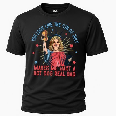 You Look Like The 4th Of July Makes Me Want Hot Dog Real Bad Performance Shirt