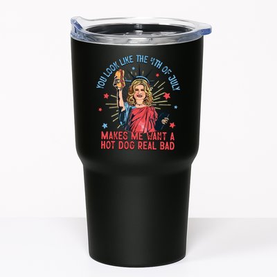 You Look Like The 4th Of July Makes Me Want Hot Dog Real Bad Tumbler
