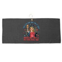 You Look Like The 4th Of July Makes Me Want Hot Dog Real Bad Large Microfiber Waffle Golf Towel