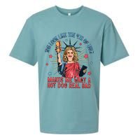 You Look Like The 4th Of July Makes Me Want Hot Dog Real Bad Sueded Cloud Jersey T-Shirt