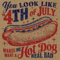 You Look Like The 4th Of July Makes Me Want A Hot Dog Real Bad Cotton Canvas Backpack