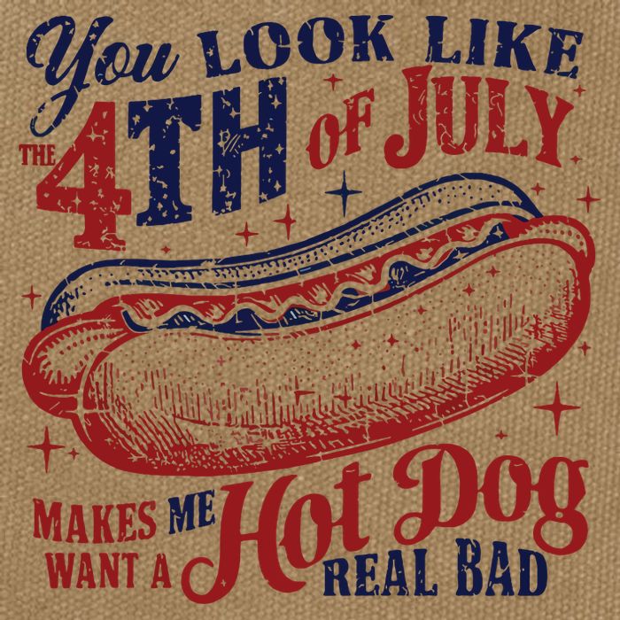 You Look Like The 4th Of July Makes Me Want A Hot Dog Real Bad Cotton Canvas Backpack