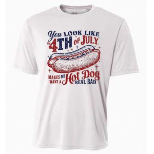 You Look Like The 4th Of July Makes Me Want A Hot Dog Real Bad Cooling Performance Crew T-Shirt