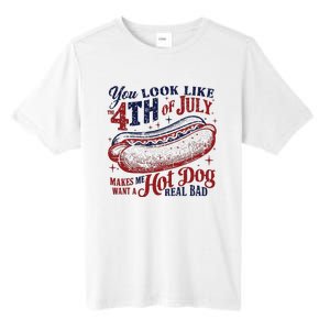 You Look Like The 4th Of July Makes Me Want A Hot Dog Real Bad Tall Fusion ChromaSoft Performance T-Shirt