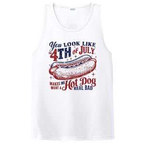 You Look Like The 4th Of July Makes Me Want A Hot Dog Real Bad PosiCharge Competitor Tank