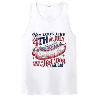 You Look Like The 4th Of July Makes Me Want A Hot Dog Real Bad PosiCharge Competitor Tank