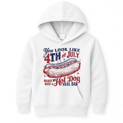 You Look Like The 4th Of July Makes Me Want A Hot Dog Real Bad Kids Hoodie