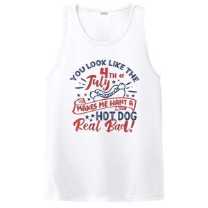 You Look Like The 4th July Makes Me Want A Hot Dog Real Bad PosiCharge Competitor Tank