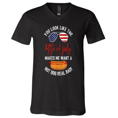 You Look Like The 4th Of July Patriotic V-Neck T-Shirt