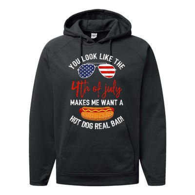 You Look Like The 4th Of July Patriotic Performance Fleece Hoodie