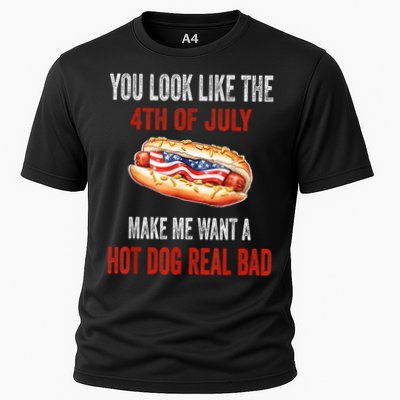 You Look Like 4th Of July Makes Me Want A Hot Dog Real Bad Performance Shirt