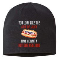 You Look Like 4th Of July Makes Me Want A Hot Dog Real Bad Sustainable Beanie