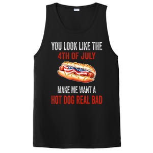 You Look Like 4th Of July Makes Me Want A Hot Dog Real Bad PosiCharge Competitor Tank