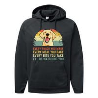 Yellow Labrador Lab Dad Yellow Labrador Retriever Performance Fleece Hoodie