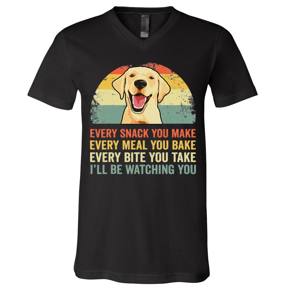 Yellow Labrador Lab Dad Yellow Labrador Retriever V-Neck T-Shirt