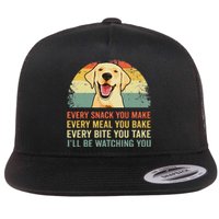 Yellow Labrador Lab Dad Yellow Labrador Retriever Flat Bill Trucker Hat