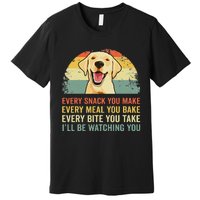 Yellow Labrador Lab Dad Yellow Labrador Retriever Premium T-Shirt