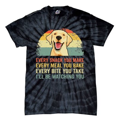 Yellow Labrador Lab Dad Yellow Labrador Retriever Tie-Dye T-Shirt