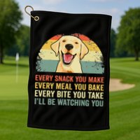 Yellow Labrador Lab Dad Yellow Labrador Retriever Golf Towel