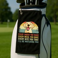 Yellow Labrador Lab Dad Yellow Labrador Retriever Golf Towel