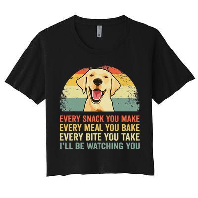 Yellow Labrador Lab Dad Yellow Labrador Retriever Crop Top