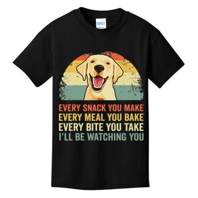 Yellow Labrador Lab Dad Yellow Labrador Retriever Kids T-Shirt