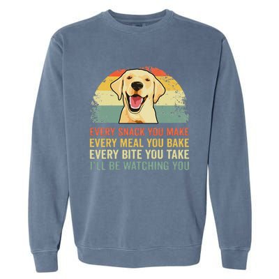 Yellow Labrador Lab Dad Yellow Labrador Retriever Garment-Dyed Sweatshirt