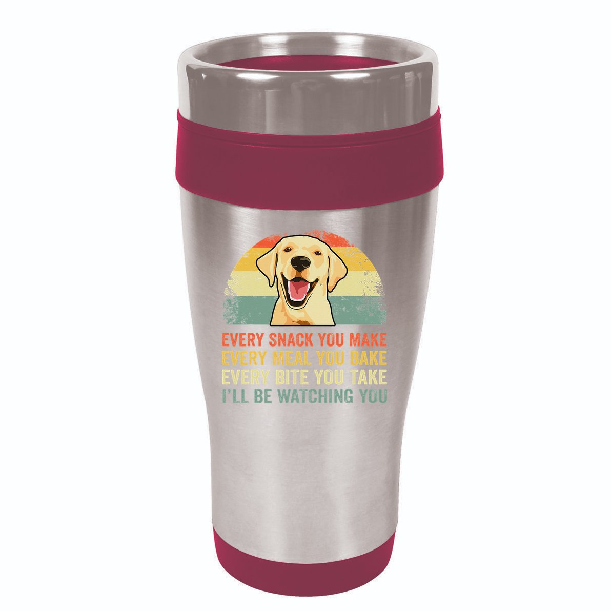 Yellow Labrador Lab Dad Yellow Labrador Retriever 16oz Travel Tumbler