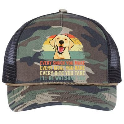 Yellow Labrador Lab Dad Yellow Labrador Retriever Retro Rope Trucker Hat Cap