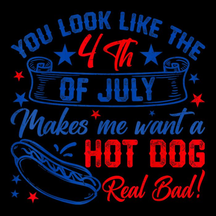 You Look Like The 4th Of July Makes Me Want Hot Dog Real Bad 16oz Travel Tumbler