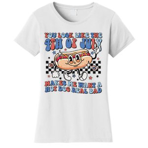 You Look Like The 4th Of July Makes Me Want A Hot Dog Women's T-Shirt