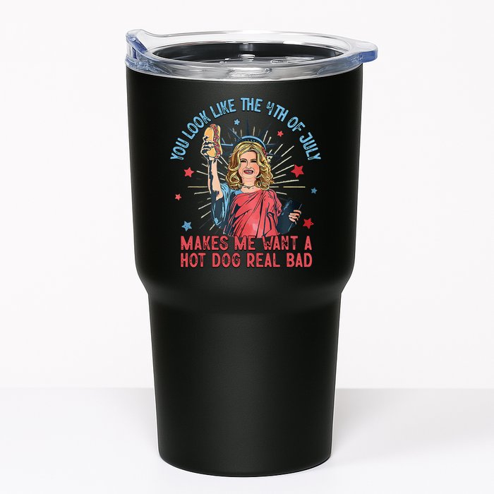 You Look Like 4th Of July Makes Me Want A Hot Dog Real Bad Tumbler