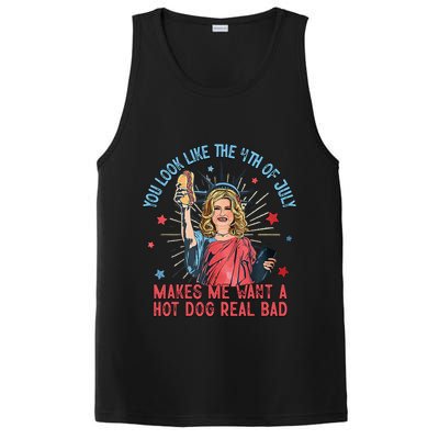 You Look Like 4th Of July Makes Me Want A Hot Dog Real Bad PosiCharge Competitor Tank